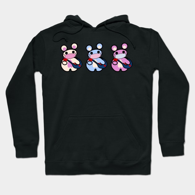 Three Chibis: Spread Lubba Not Germs Hoodie by Village Values